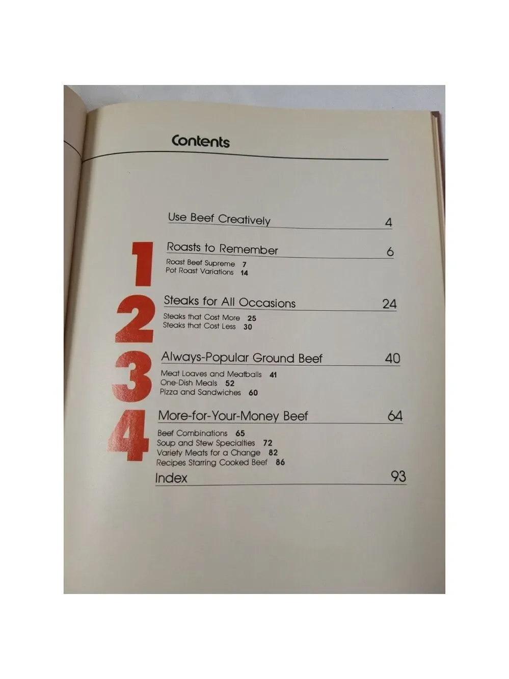 1978 Better Homes & Gardens Classic Beef Recipes Hardcover